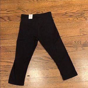 Cropped Black Justice leggings With Tags.